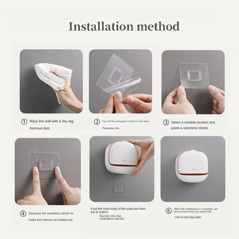 Luxury Wall Mounted Soap Box Pack of 2 Same Colour