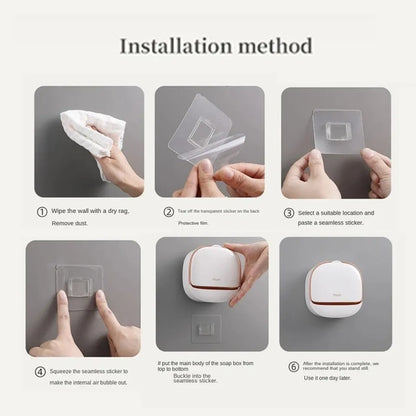 Luxury Wall Mounted Soap Box Pack of 2 Same Colour