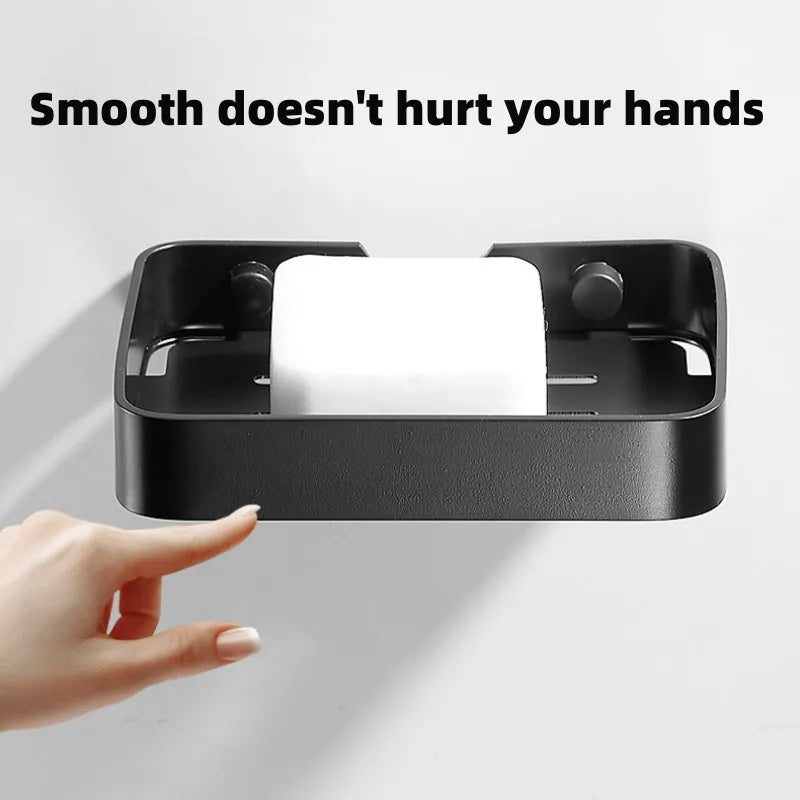 Soap Dish Stainless Steel SIlver & Black