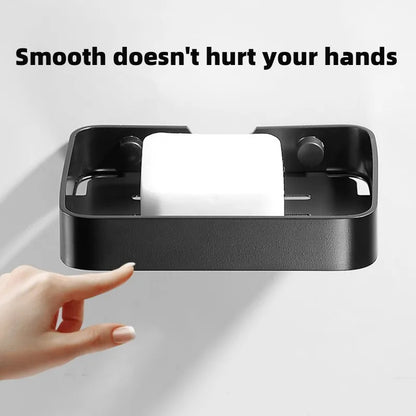 Soap Dish Stainless Steel SIlver & Black