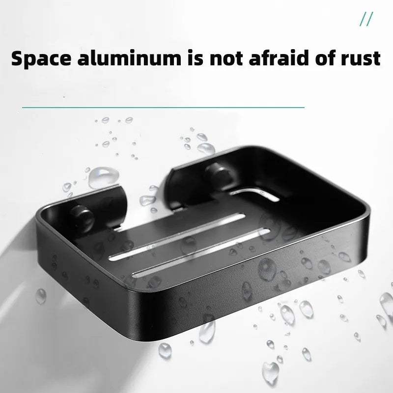 Soap Dish Stainless Steel SIlver & Black