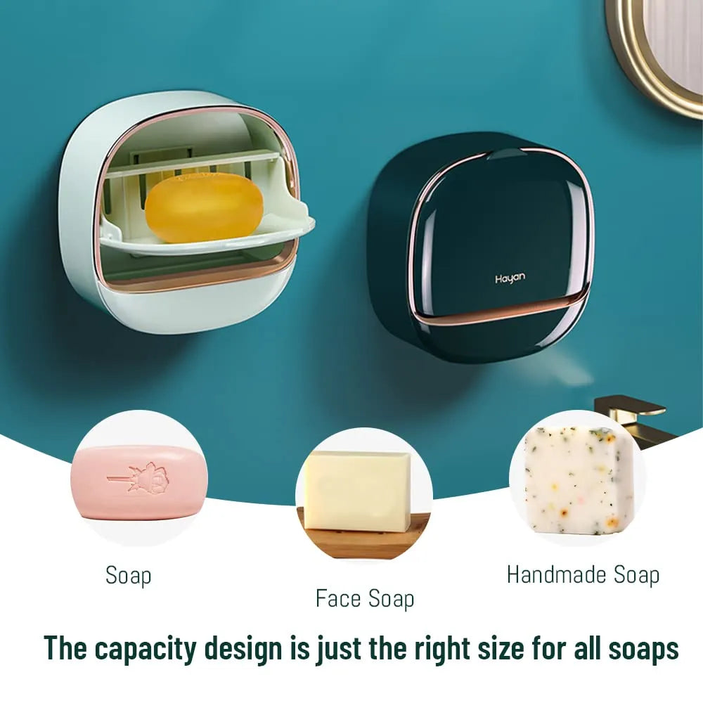 Luxury Wall Mounted Soap Box Pack of 2 Same Colour