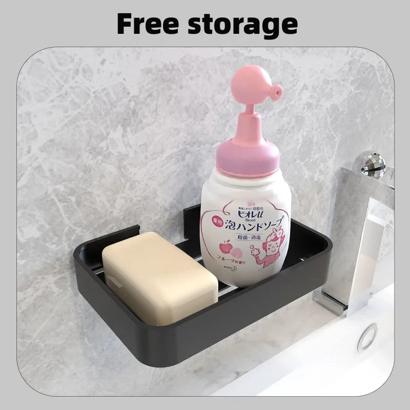 Soap Dish Stainless Steel SIlver & Black