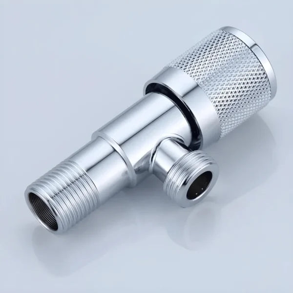 Bathroom Steel T Cock Angle Valve Half Round