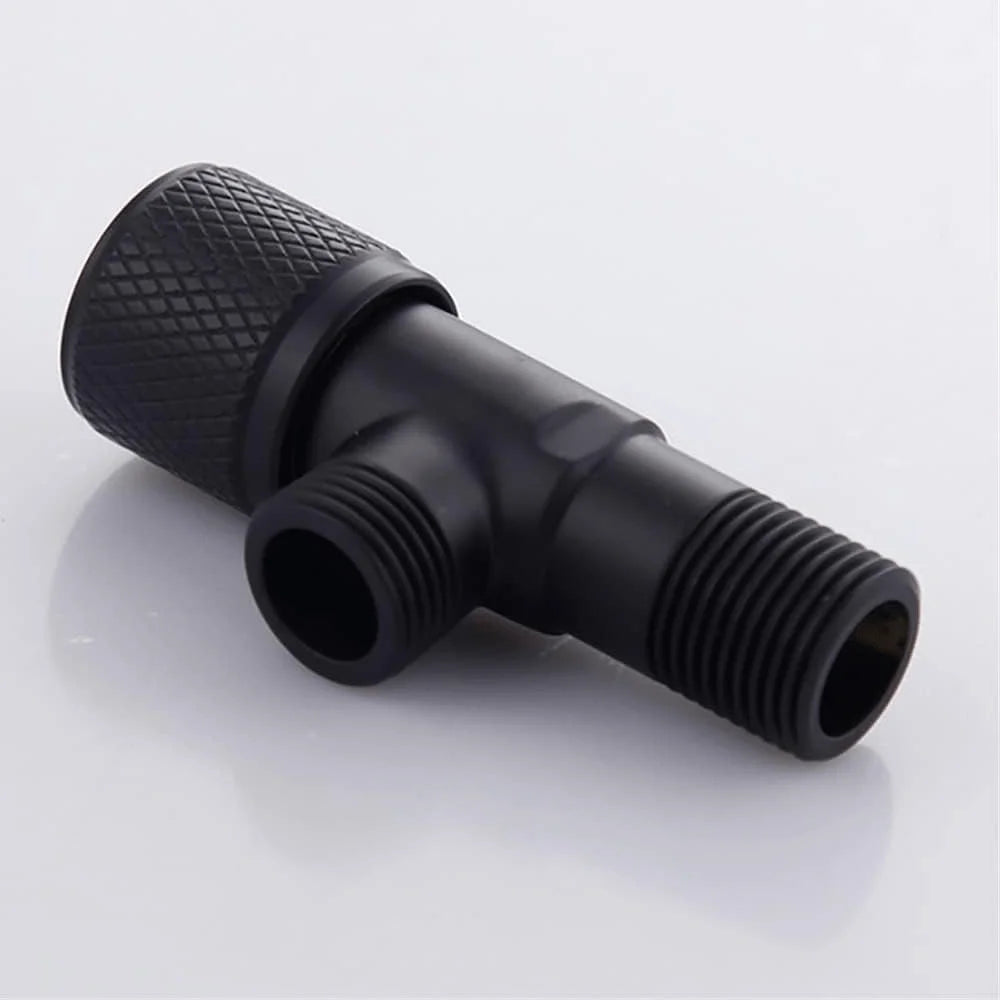 Bathroom Steel T Cock Angle Valve Half Round