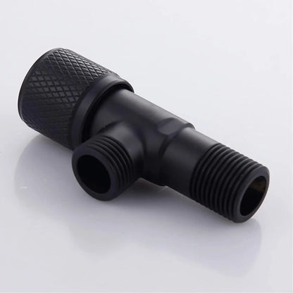 Bathroom Steel T Cock Angle Valve Half Round