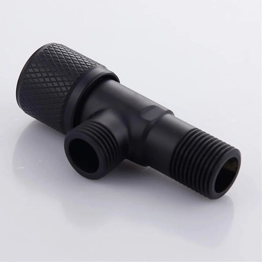 Bathroom Steel T Cock Angle Valve Half Round