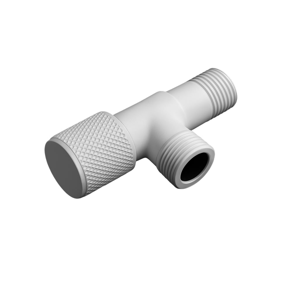 Bathroom Steel T Cock Angle Valve Half Round