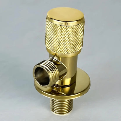 Bathroom Steel T Cock Angle Valve Half Round