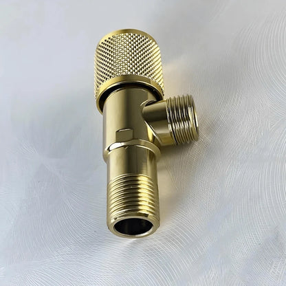 Bathroom Steel T Cock Angle Valve Half Round