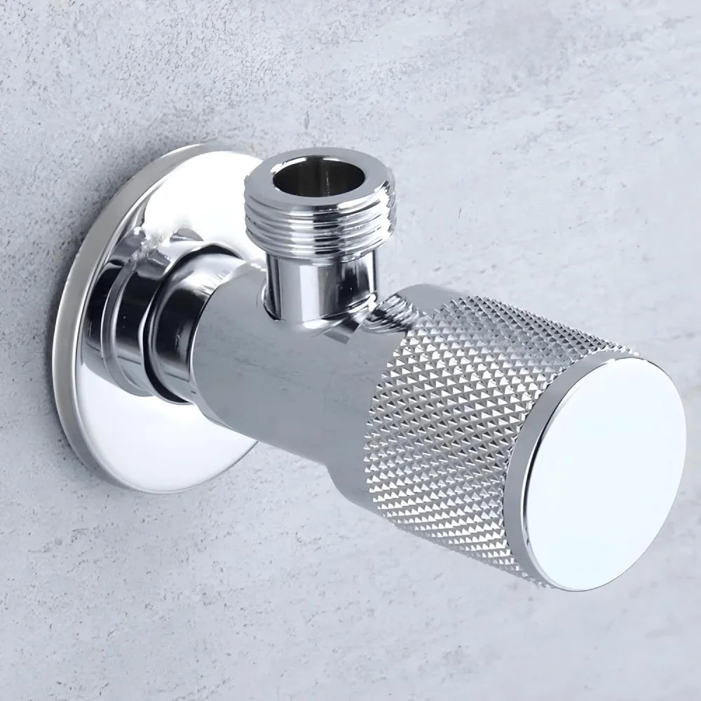 Bathroom Steel T Cock Angle Valve Half Round