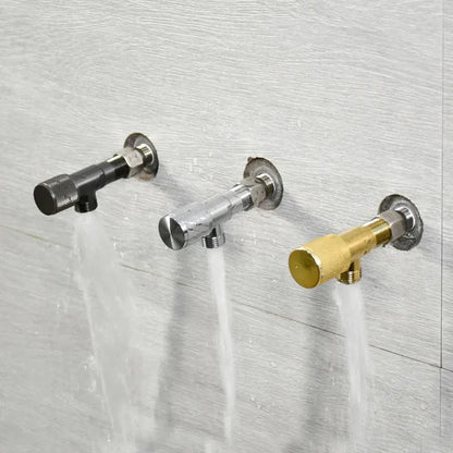 Bathroom Steel T Cock Angle Valve Half Round