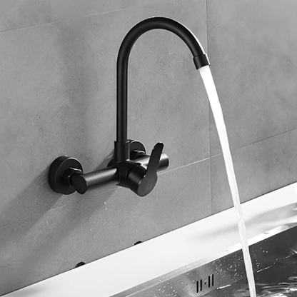 Wall-Mounted Kitchen Mixer – Hot & Cold | SUS304 Stainless Steel