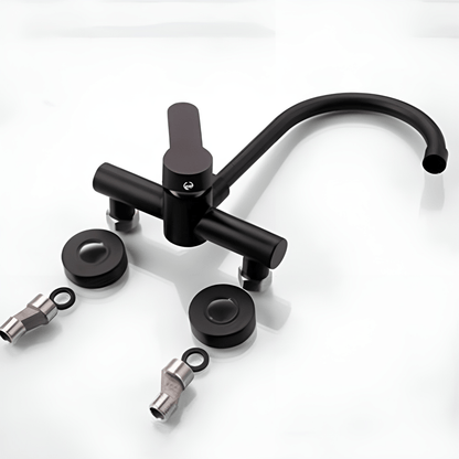 Wall-Mounted Kitchen Mixer – Hot & Cold | SUS304 Stainless Steel