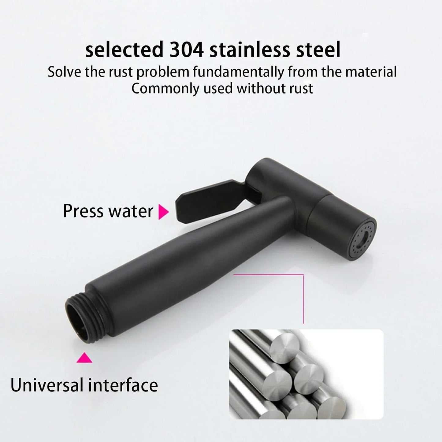 Toilet Shower Head – Stainless Steel 304 | Handheld Bidet, Head Only