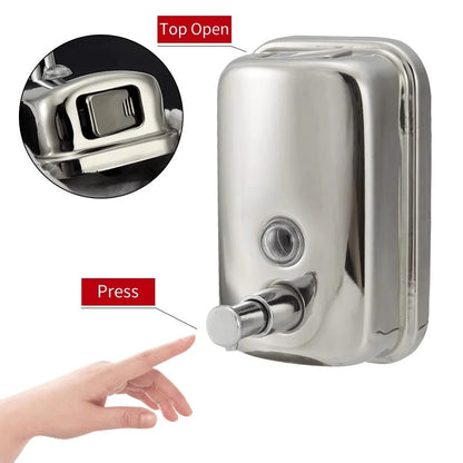 Wall Mounted Stainless Steel Liquid Soap Dispenser