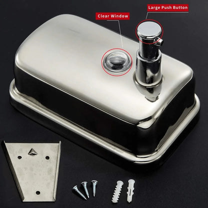 Wall Mounted Stainless Steel Liquid Soap Dispenser