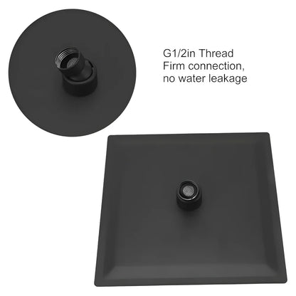 Stainless Steel 304 Overhead Rain Shower Matte Black