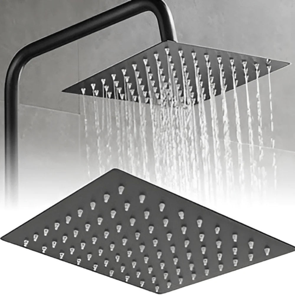 Stainless Steel 304 Overhead Rain Shower Matte Black