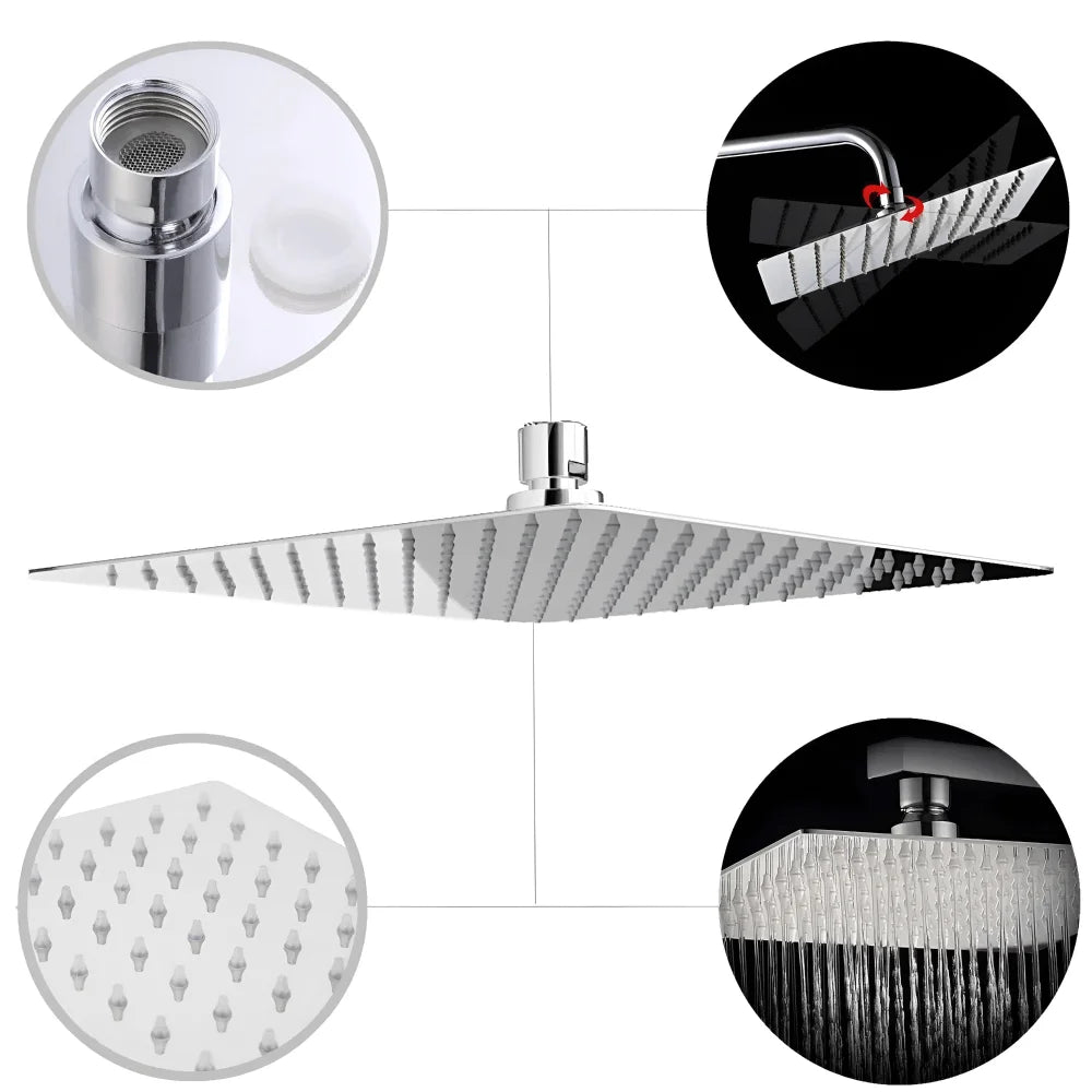 Stainless Steel Overhead Rain Shower