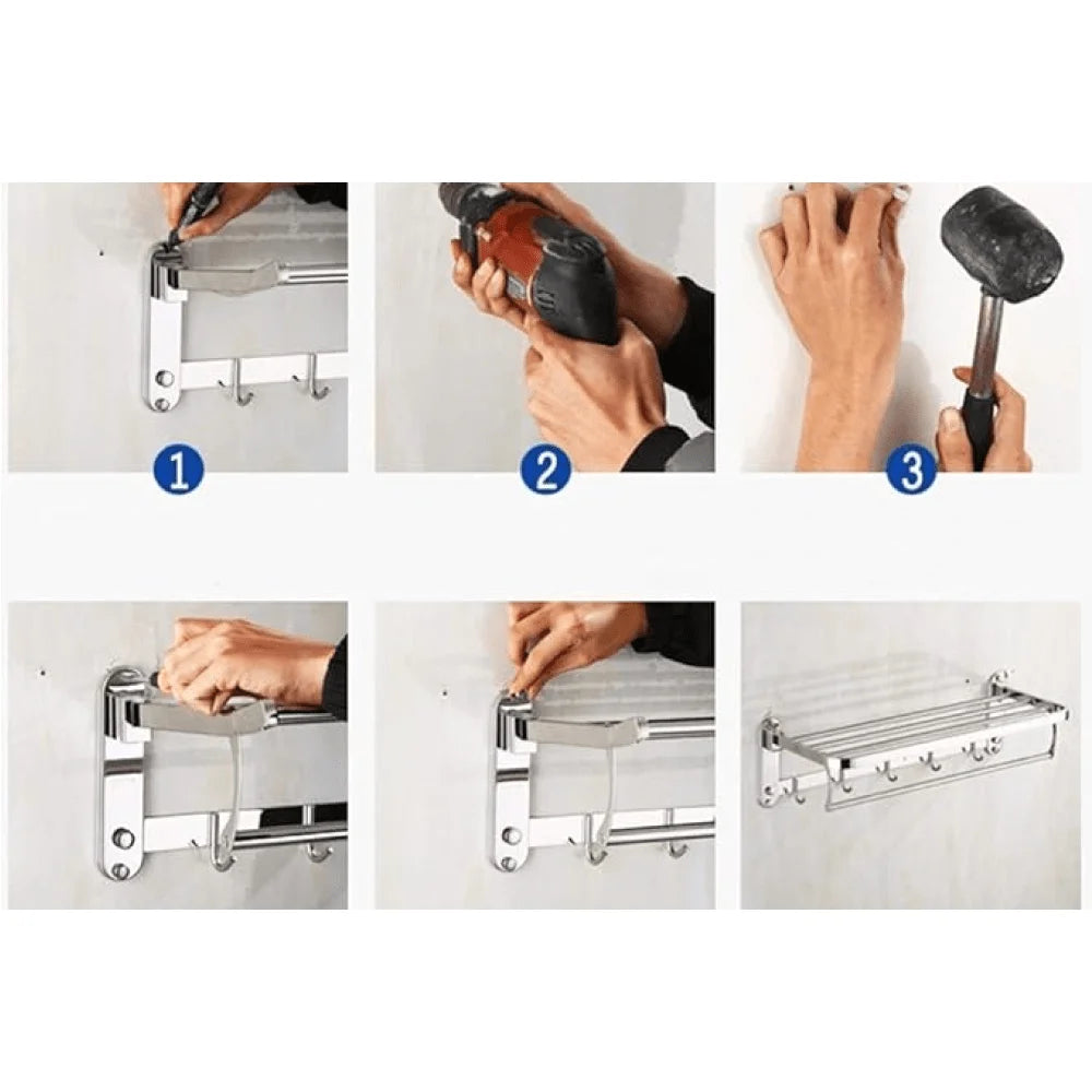 Aluminium Scratch less Towel Rack