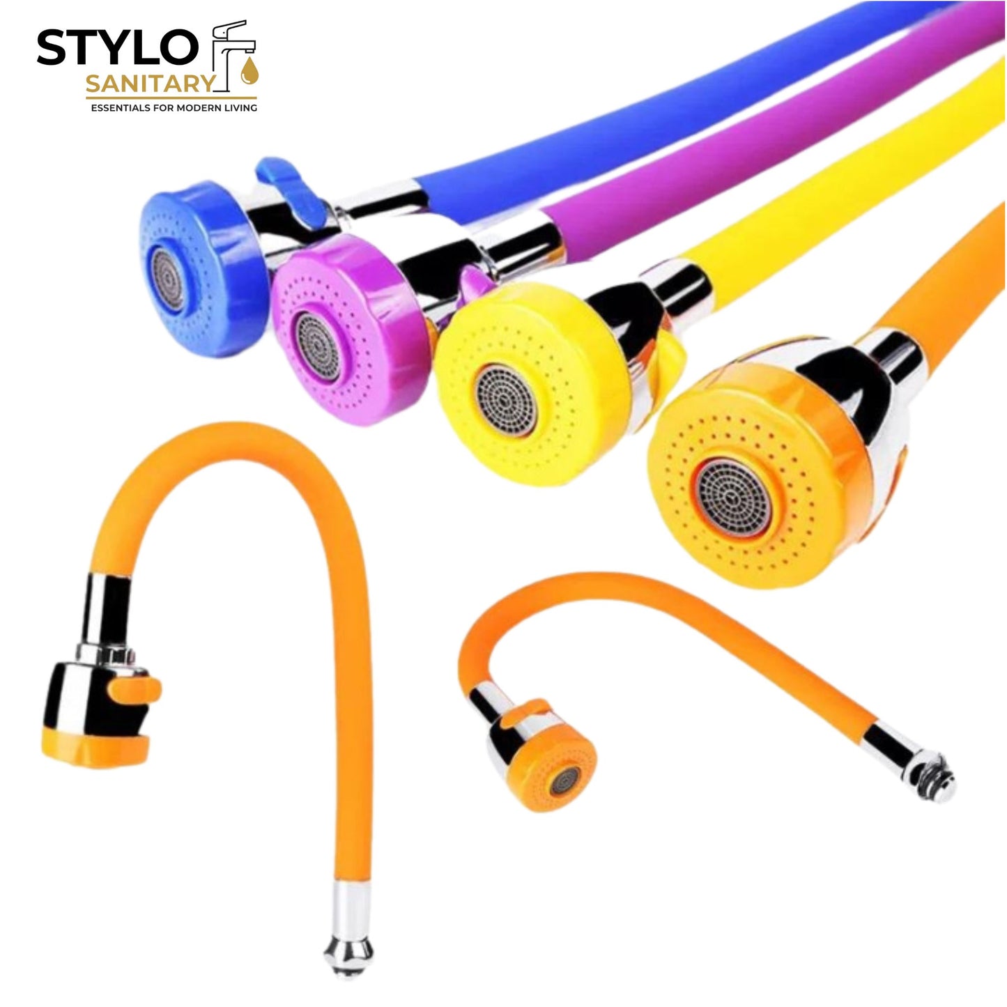 Flexible Shower Neck Coated