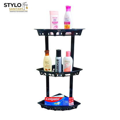 Multi Purpose Corner Shelf ABS Plastic