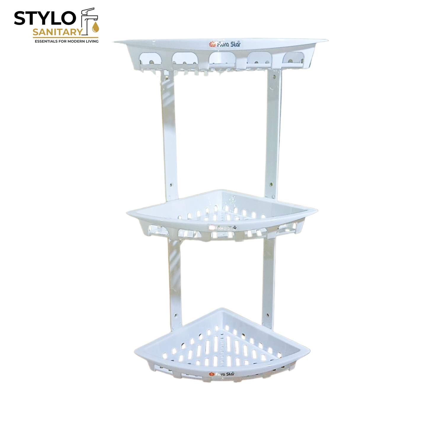 Multi Purpose Corner Shelf ABS Plastic