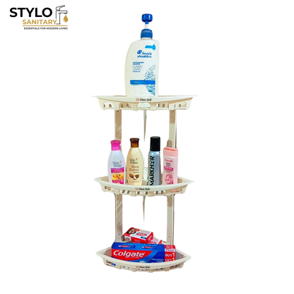 Multi Purpose Corner Shelf ABS Plastic