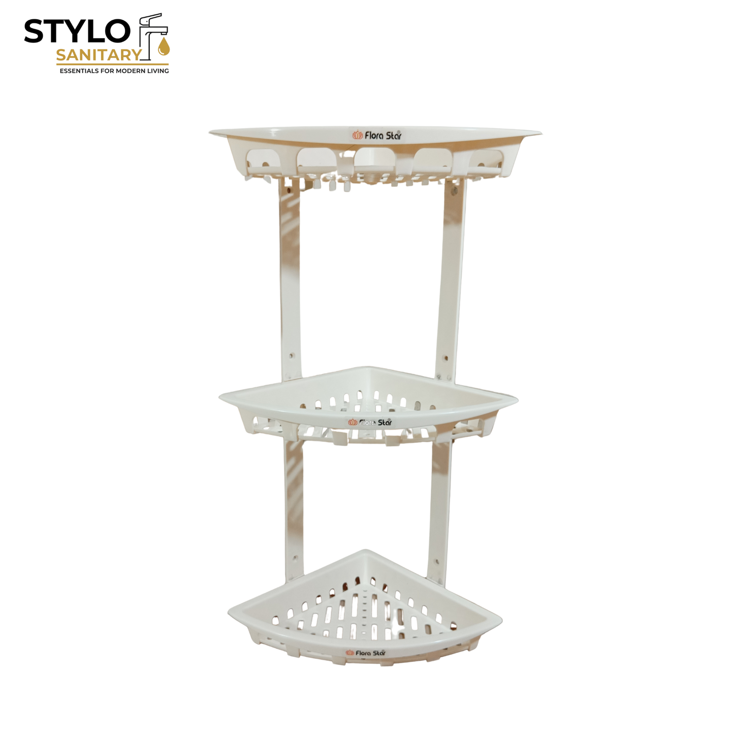 Multi Purpose Corner Shelf ABS Plastic