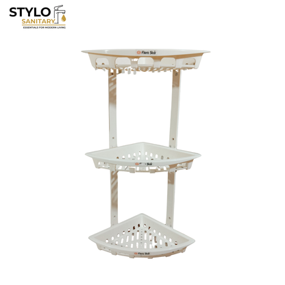 Multi Purpose Corner Shelf ABS Plastic