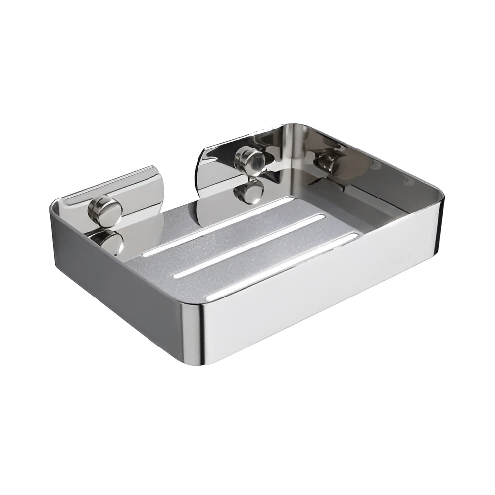 Soap Dish Stainless Steel SIlver & Black