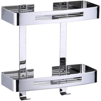 Premium SUS304 Stainless Steel Wall-Mounted Bathroom Shelf