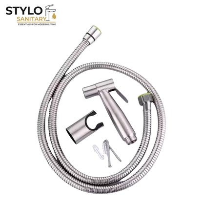 Pack of 3 Premium Toilet Shower Sets (Silver + Black + Golden) | Stainless Steel