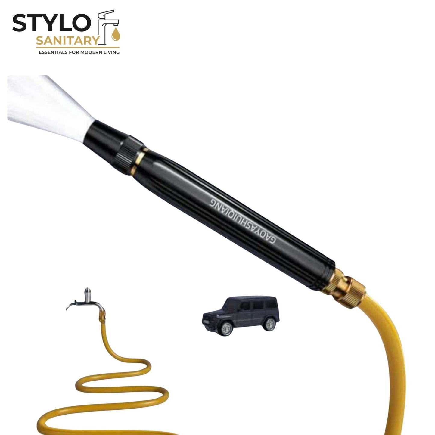 High Pressure Spray Nozzle Water Gun  Mate Black