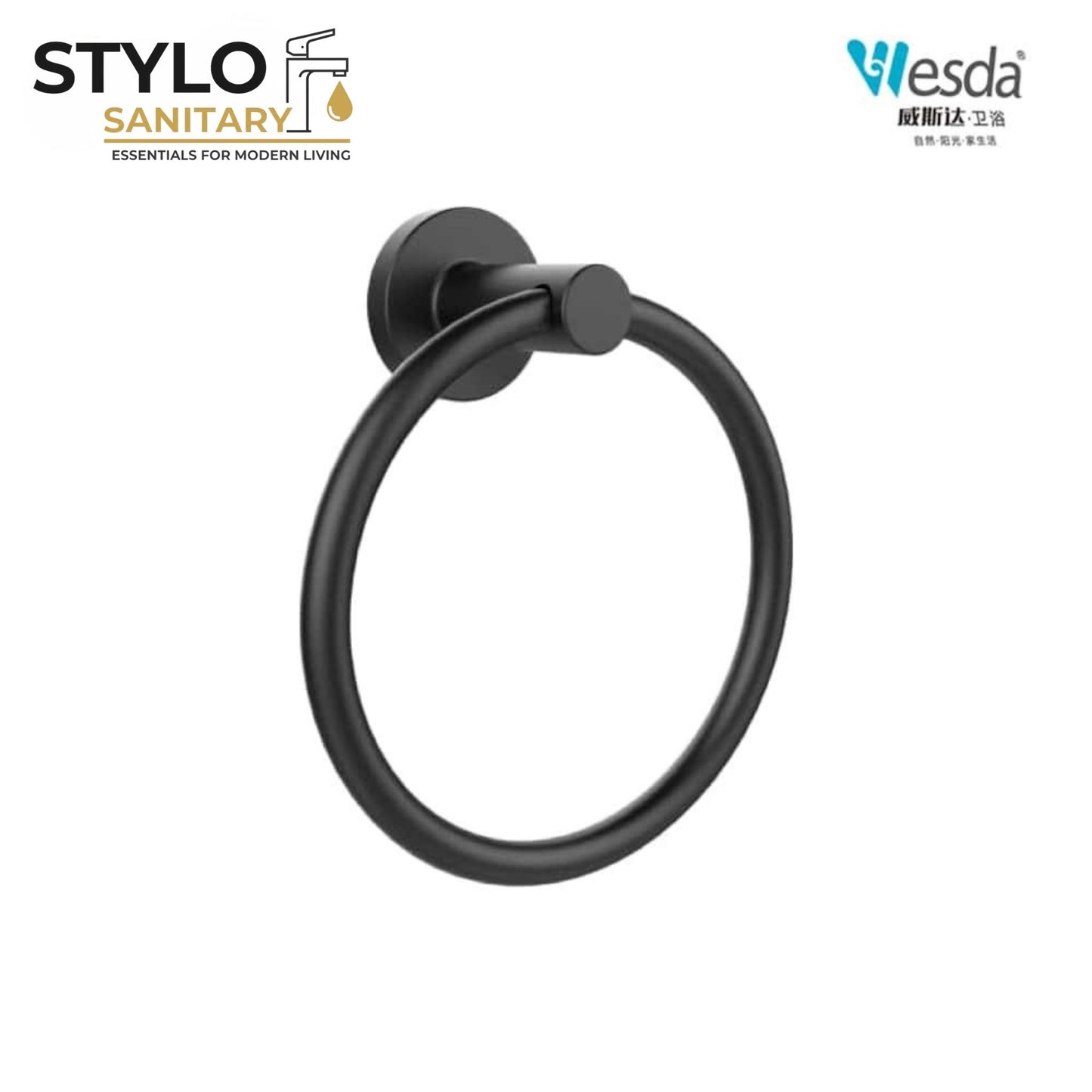 High Quality Stainless Steel 304 Towel Ring Wesda