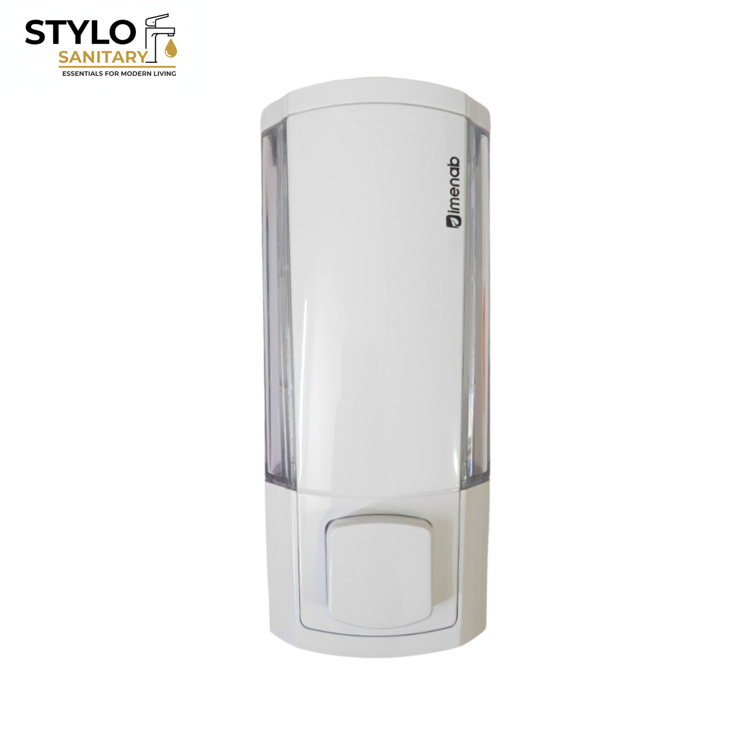 IMENAB LIQUID SOAP DISPENCER PVC  | ABS | WHITE FINISH