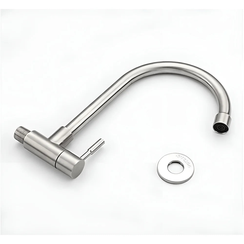 Wall Mounted Single Tap For Kitchen (Stainless steel)