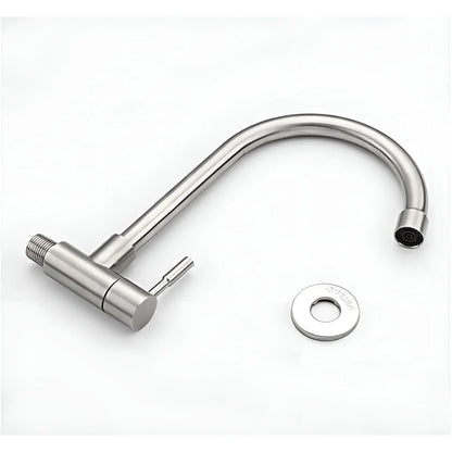 Wall Mounted Single Tap For Kitchen (Stainless steel)